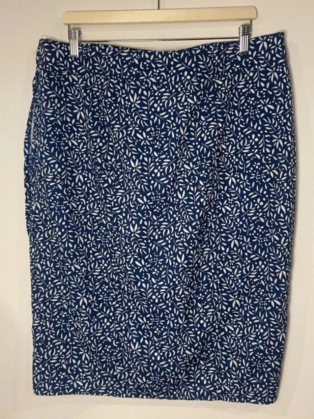 Ripskirt Hawaii Wrap Skirt Vacation Dark Teal Blue White Size XL